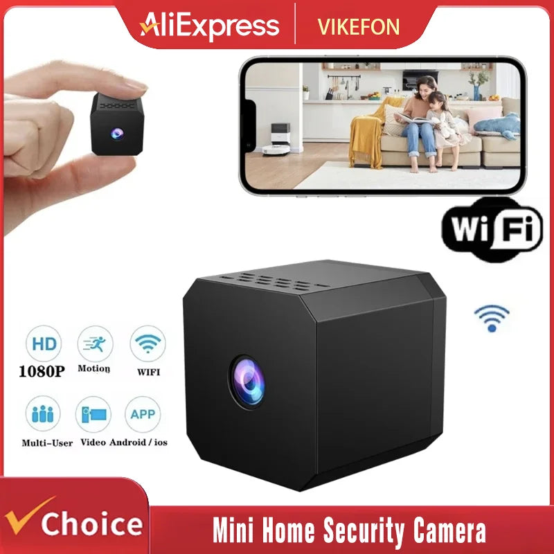1080P HD Mini Camera Wireless WiFi Baby Monitor Indoor Safety Security Surveillance Night Vision Camcorder Cam Video Recorder