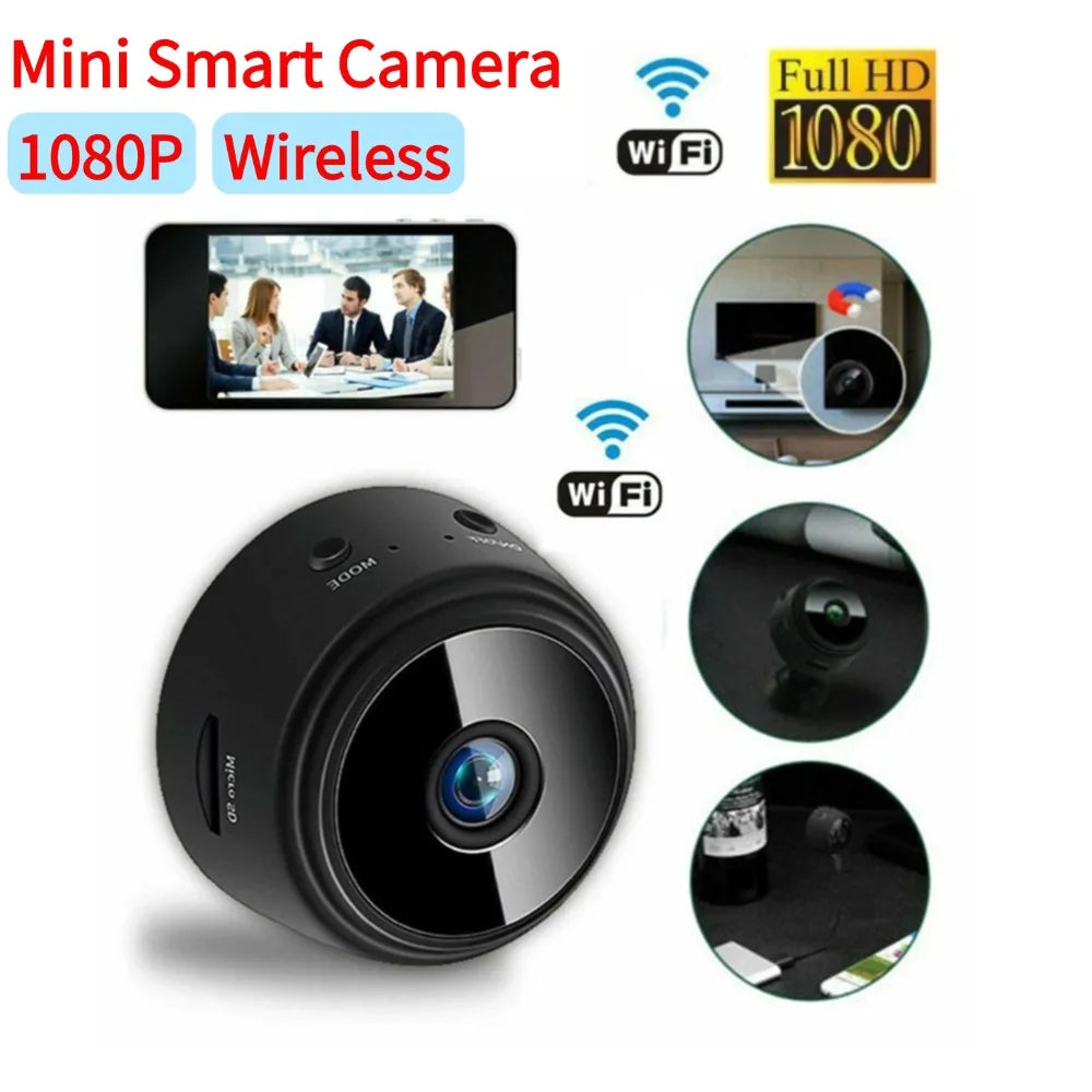 Mini Câmera A9 Original Sem fio 1080p Espiã Monitoramento Segurança Visão Noturna WiFi Camera Monitor Mobile Remote Camera